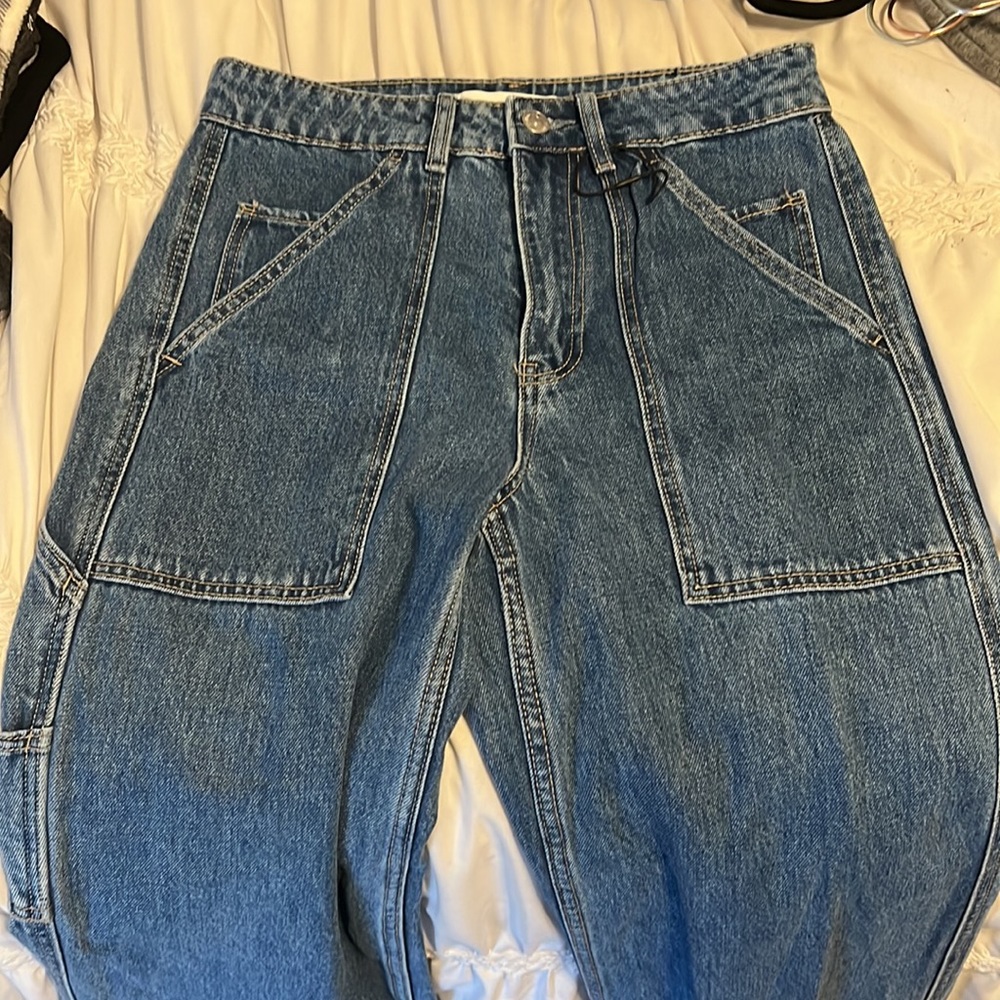Wide leg jeans